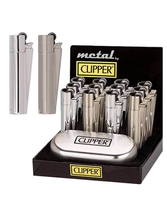 Mechero Metal - Encendedor Clipper Metalizado Recargable - OFERTA SLC