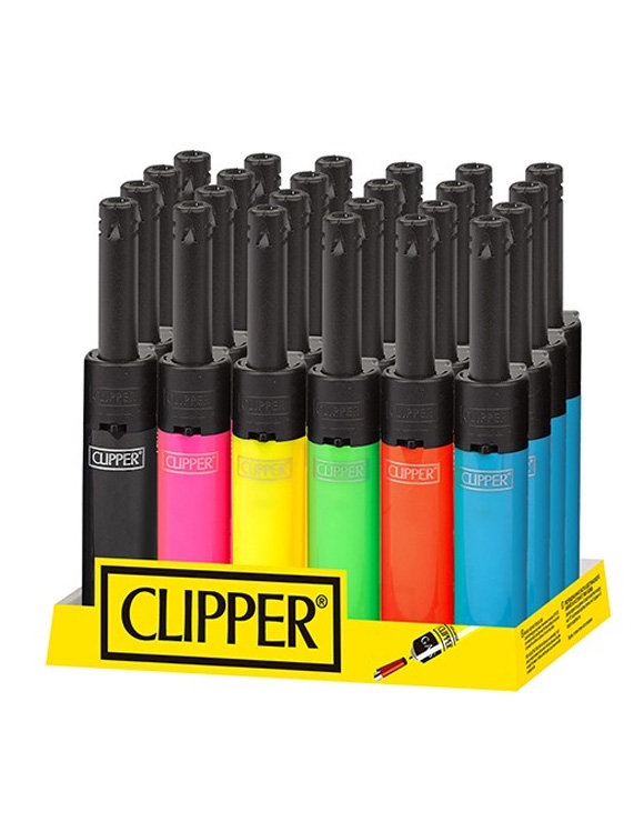 Mechero Clipper Soft Trasparente, Varios Colores