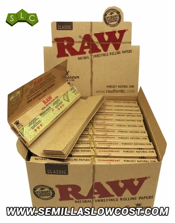 Papel de fumar orgánico RAW ¼ Caja 24 unds.